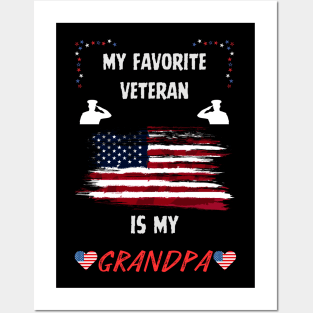 veteran grandpa Posters and Art